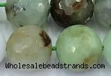 CAU562 15 inches 10mm faceted round Australia chrysoprase beads