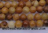 CAY02 15.5 inches 6mm round African yellow jasper beads wholesale