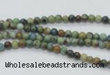 CAZ06 15.5 inches 4mm round natural azurite gemstone beads