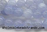 CBC03 15.5 inches 10mm round blue chalcedony beads wholesale