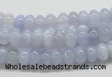 CBC04 15.5 inches 4*8mm rondelle  blue chalcedony beads wholesale