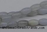 CBC23 15.5 inches 4*7mm rice blue chalcedony beads wholesale