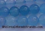 CBC253 15.5 inches 10mm A grade round ocean blue chalcedony beads