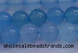 CBC254 15.5 inches 12mm A grade round ocean blue chalcedony beads