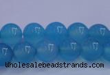 CBC262 15.5 inches 8mm AA grade round ocean blue chalcedony beads