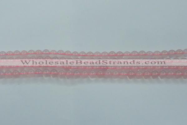 CBC301 15.5 inches 6mm round pink chalcedony beads wholesale