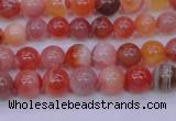 CBC400 15.5 inches 4mm A grade round orange chalcedony beads