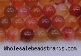 CBC411 15.5 inches 6mm AA grade round orange chalcedony beads