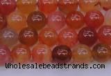 CBC412 15.5 inches 8mm AA grade round orange chalcedony beads