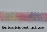 CBC422 15.5 inches 8mm round mixed chalcedony beads wholesale