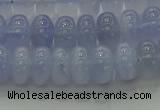 CBC442 15.5 inches 6*10mm rondelle blue chalcedony beads