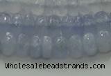 CBC446 15.5 inches 5*8mm faceted rondelle blue chalcedony beads