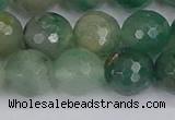 CBC703 15.5 inches 10mm faceted round African green chalcedony beads