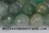 CBC704 15.5 inches 12mm faceted round African green chalcedony beads