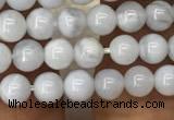 CBC710 15.5 inches 4mm round blue chalcedony beads wholesale