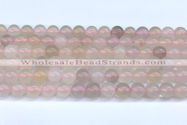 CBC836 15 inches 8mm round pink chalcedony beads