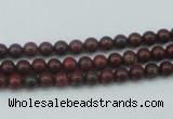 CBD10 15.5 inches 4mm round brecciated jasper gemstone beads