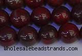 CBD354 15.5 inches 12mm round poppy jasper beads wholesale