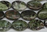 CBG30 15.5 inches 13*18mm oval bronze green gemstone beads