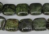 CBG41 15.5 inches 16*16mm square bronze green gemstone beads