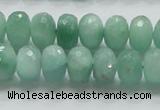 CBJ03 15.5 inches 8*12mm faceted rondelle jade beads wholesale