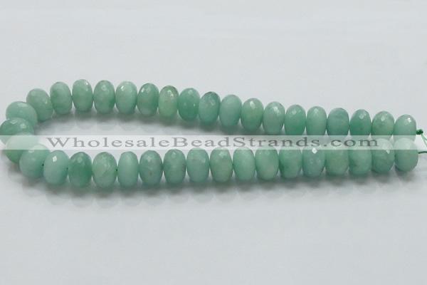 CBJ04 15.5 inches 10*16mm faceted rondelle jade beads wholesale