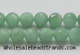 CBJ07 15.5 inches 10mm faceted round jade beads wholesale