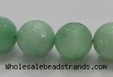 CBJ10 15.5 inches 18mm faceted round jade beads wholesale