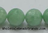 CBJ11 15.5 inches 20mm faceted round jade beads wholesale