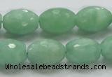 CBJ17 15.5 inches 13*18mm faceted rice jade beads wholesale