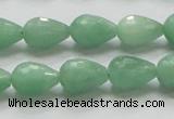 CBJ21 15.5 inches 10*14mm faceted teardrop jade beads wholesale