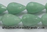 CBJ23 15.5 inches 13*22mm faceted teardrop jade beads wholesale