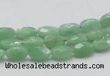 CBJ27 15.5 inches 6*10mm faceted oval jade beads wholesale