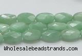 CBJ28 15.5 inches 8*12mm faceted oval jade beads wholesale