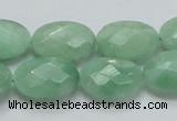 CBJ30 15.5 inches 13*18mm faceted oval jade beads wholesale