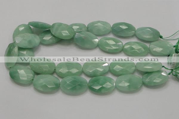 CBJ31 15.5 inches 22*30mm faceted oval jade beads wholesale