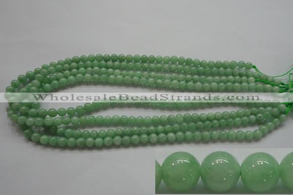 CBJ342 15.5 inches 6mm round AAA grade natural jade beads