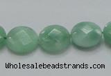 CBJ37 15.5 inches 15mm faceted flat round jade beads wholesale