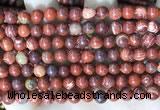 CBJ390 15.5 inches 6mm round brecciated jasper beads wholesale