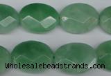 CBJ49 15.5 inches 15*20mm faceted oval jade beads wholesale