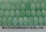 CBJ65 15.5 inches 5*8mm faceted rondelle jade gemstone beads