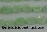 CBJ68 15.5 inches 7*9mm faceted oval jade gemstone beads