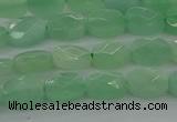 CBJ69 15.5 inches 6*8mm faceted rectangle jade gemstone beads