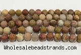 CBJ744 15.5 inches 12mm round petrified wood jade gemstone beads wholesale