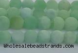 CBJ81 15.5 inches 6mm round matte jade gemstone beads wholesale