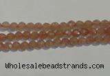 CBQ07 15.5 inches 4mm faceted round strawberry quartz beads