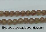 CBQ201 15.5 inches 6mm round strawberry quartz beads wholesale