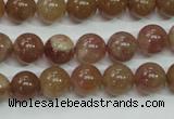 CBQ203 15.5 inches 10mm round strawberry quartz beads wholesale