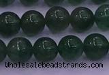 CBQ424 15.5 inches 9mm round green strawberry quartz beads