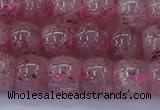 CBQ440 15.5 inches 8*11mm drum lavender strawberry quartz beads